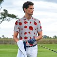 thumbnail image 3 of Balery Ladybug Camisa Polo de Hombre con Estampado, de Manga Corta y Tejido Medio, Camisa Tipo Golf Polo-4X-Large, 3 of 6