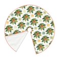 thumbnail image 3 of Salouo Sloth Sitting Tropical Leaves Christmas Tree Skirt 48" Farmhouse Christmas Decorations Snowman Xmas Tree Skirt Tree Mat for Holiday Party Decor, 3 of 8