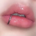 thumbnail image 4 of K-KED 1pc Simple Stainless Steel Hinged Segment Nose Ring Septum Clicker Daith Hoop-Silver-1.2*12mm, 4 of 9
