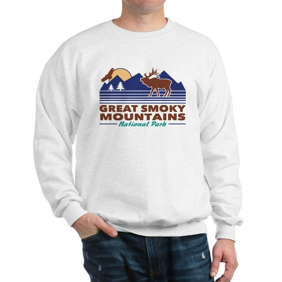 CafePress - Great Smoky Mountains Sweatshirt - Crew Neck Sweatshirt