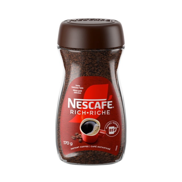 NESCAFE Rich Instant Coffee, 100% Pure Coffee, Add Hot Water