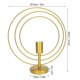 thumbnail image 4 of Plafonnier suspendu E27 à cercles dorés pour salon et salle à manger (220 V), 4 of 4