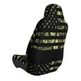 thumbnail image 3 of Picia American Flag Camo Print Waterproof Sweating Car Seat Cover for Post Gym Workout, Running, Beach and Hiking, Universal Fit Anti-Slip Bucket Seat Protector, 3 of 5