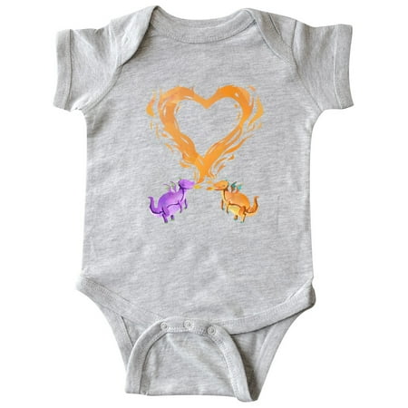 

Inktastic Fire Heart Dragons Gift Baby Boy or Baby Girl Bodysuit