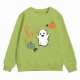 thumbnail image 4 of Godom Girls Casual Long Sleeve Sweatshirt Crew Neck Cute Halloween Print Pullover Relaxed Fit Tops, 4 of 4