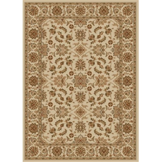1592-1300-IVYIVY Como Rectangular Ivory Traditional Italy Area Rug, 3 ft. 3 in. W x 4 ft. 11 in. H