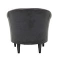 thumbnail image 2 of Mainstays Marlee Barrel Accent Chair, Sedona Black, 2 of 7