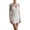 White, variant on Women Elegant Long Sleeve Round Neck Sheer Sequin Mini Dress Solid Color Sleeveless Slip Dress 2 Piece Outfit