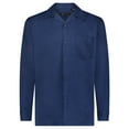 thumbnail image 2 of Montique Navy Solid 2 Piece Walking Suit Long Sleeve Shirt Men's Leisure Suit 1641, 2 of 3