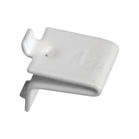 Knape & Vogt Knape and Vogt Adjustable Steel Pilaster Shelf Support Clip White (Pack of 20)