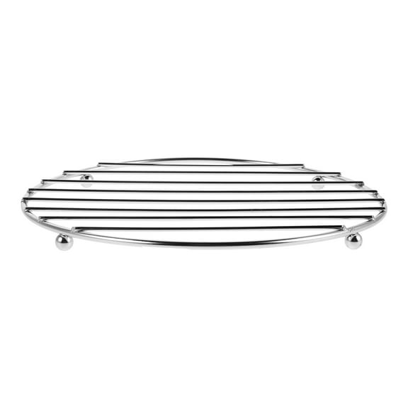 OUNONA Set of 2 Stainless Steel Round Wire Trivets for Hot Pots, Pans, Dishes - Countertop Cooking and Baking Pan Holders