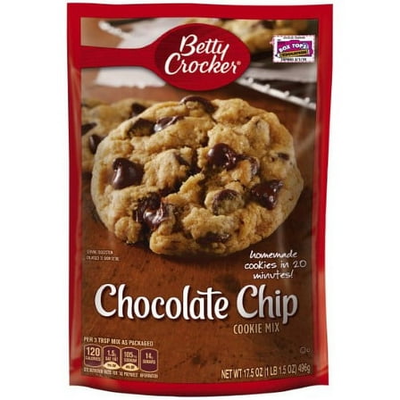 Betty Crocker Chocolate Chip Cookie Mix (Pack of 4)