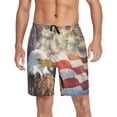 thumbnail image 6 of Bald Eagle American Flag Firework 4Th Of July USA Mens Pajama Pants Shorts Sleepwear Lounge Men's Pajama Bottoms Gift for Family, 6 of 7