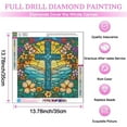 thumbnail image 5 of 5D Cross DIY Full Diamond Painting Set for Beginners, Gem Dots Premium Home Wall Decoration Gift (13.78x13.78 inches), 5 of 7