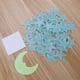 thumbnail image 3 of 101 pegatinas de estrellas 3D con luna y estrellas brillantes, decoración para dormitorio y fiesta (azul claro), 3 of 6