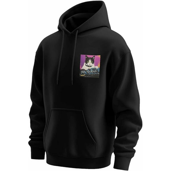 Summer Cat Hoodies for Men Sweatshirt Hooded Pullover Top Cute Animals