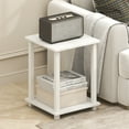 thumbnail image 2 of Furinno Simplistic End Table, Set of Two, Plain White/White, 2 of 4