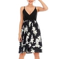 thumbnail image 2 of safuny Women's Trendy Midi Loose Sundress Floral Printed Sleeveless Round Neck Dress Elegant Beach Leisure Retro Holiday Clothing Fashion Summer Clearance, 2 of 9