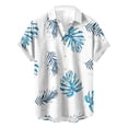 thumbnail image 3 of Nrmvnmi Mens Hawaiian Shirt Short Sleeve Button Down Shirts Tropical Summer Beach Shirts Casual Floral Aloha Shirts Independence Day, 3 of 4