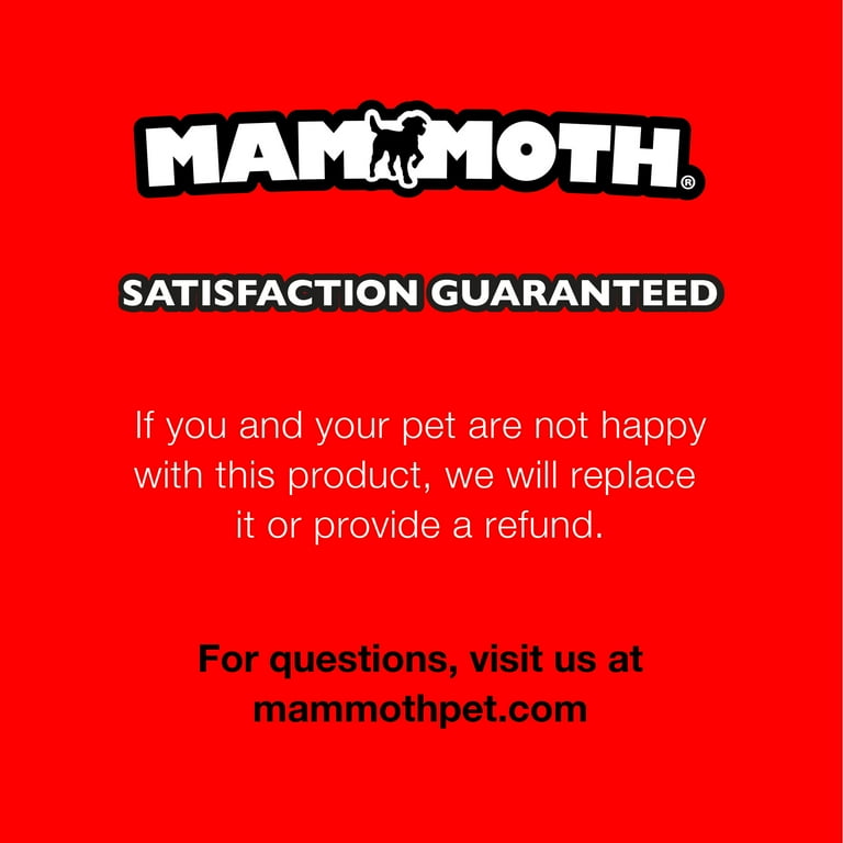 Mammoth Squeakies Dog-Shaped Vintage Denim with Lambswool