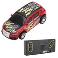 thumbnail image 4 of Mini vehículo de carreras RC de 4 vías, coche de derrape, escala 1:64, tamaño bolsillo, juguete de control remoto para interior y exterior, para niños de 3 años o más, color rojo., 4 of 14