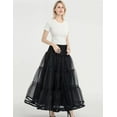 thumbnail image 4 of Vintage 50s Rockabilly Petticoat for Women Girls Crinoline Half Slip Tutu Skirt Organza, 4 of 6