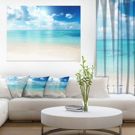 Design Art - Sand of Beach in Blue Caribbean Sea | Walmart Canada