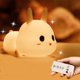thumbnail image 1 of Luz Nocturna Infantil, Lámpara LED de Conejo de Silicona de 7 Colores, Lámpara Cambiante de Color Recargable USB con Control Remoto, Regalo para Cumpleaños de Bebé Regalo de Navidad, 1 of 5