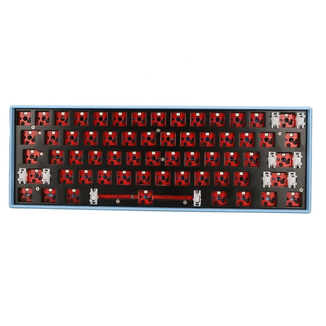 Kit Clavier Mécanique DIY 61 Touches, Commutateur Remplaçable à Chaud, Shell ABS, Compatibilité Large, Note d'Installation, 2.4G BT 3.0 5.0 Type Câblé