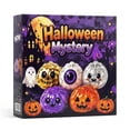 thumbnail image 2 of CQHVKQ 5 Pack 2" Mini Dumpling Squishy Mystery Box, Halloween Mystery Squishy Dumpling, Glitter Stress Relief Squeeze Balls with Steamer Box, Mystery Surprise Fidget Halloween Toys for Kids, 2 of 9