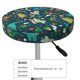 thumbnail image 4 of Balery Christmas Dinosaur colorful Fundas de asiento para taburete de bar redondo de tela de terciopelo ajustables que protegen de arañazos y manchas para sillas de 14 a 17 pulgadas.-14 inch, 4 of 7