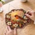 thumbnail image 4 of Round Pearl Art DIY Kit - Acrylic Door Wall Hanging Sign 3D Gem Diamond Dot Painting Craft Sets Round Home Decoration Ornament Craft Art Gifts Adults Beginners Room Decor, 4 of 8