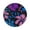 Purple Floral, variant on Women's Rain Boots, Waterproof Non-slip High Ankle Garden Boots,Blue Floral, Size 9