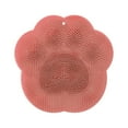 thumbnail image 2 of Dianli Shower Foot & Back Massage Pad Wall Mounted Silicone Scrubber Cushion Brush Suction Cup Cat Paw Design for Bath Lazy Rub Feet Back Easy Clean Blue Gray Pink 30x30cm, 2 of 8