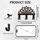 thumbnail image 2 of Llavero de metal con forma de loto para pared, miniorganizador de llaves con forma de flor de loto, colgador de llaves decorativo de pared con 3 ganchos., 2 of 9