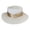 White, variant on Women’s Sun Hats Flat Top Wide Brim Caps Beach Pearl Foldable Travel Straw Hats, Khaki
