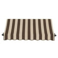 thumbnail image 2 of Awntech 7.375 ft Charleston Fixed Awning Acrylic Fabric, Brown/Tan Stripe, 2 of 2