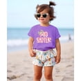 thumbnail image 3 of Big Sister Bow Shirt for Infant Toddler and Youth Girls Trendy New Sister Graphic Tee Purple Shirt 2T, 3 of 5