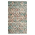 thumbnail image 2 of SAFAVIEH Saffron Nikola Floral Cotton Area Rug, Coral/Aqua, 5' x 8', 2 of 5