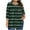 Summer Tops Army Green, variant on Womens Plus Size Tunic Tops, 3/4 Sleeve Shirts for Women Summer Fall Fashion Striped Printed Ruched Crewneck Dressy Blouses