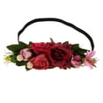 thumbnail image 3 of Diadema Artificiales Guirnalda De Pelo Hairband Elástica Para Novia Honor	Elegante rojo Baoblaze Mujeres niños tocado, 3 of 8