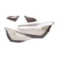 thumbnail image 2 of Tapa Lateral Derecha Izquierda Gris Café Set Italika Ft 125 Clasica Roda, 2 of 2