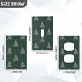 thumbnail image 7 of Yayeee Blank Wall Plate Cover 1-Gang 4.5"x2.7" Home Unused Decorative Outlet, New Year Tree Pattern, 7 of 7