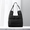 thumbnail image 2 of Bolso Bandolera Algodón para Mujer Bolso Color Sólido Bolso Diario para Mujer (negro), 2 of 9