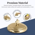 thumbnail image 3 of Communion Bread Trays Lid for Churches Mayur Export Stainless Steel Communion Supplies (Gold Mirror), 3 of 3