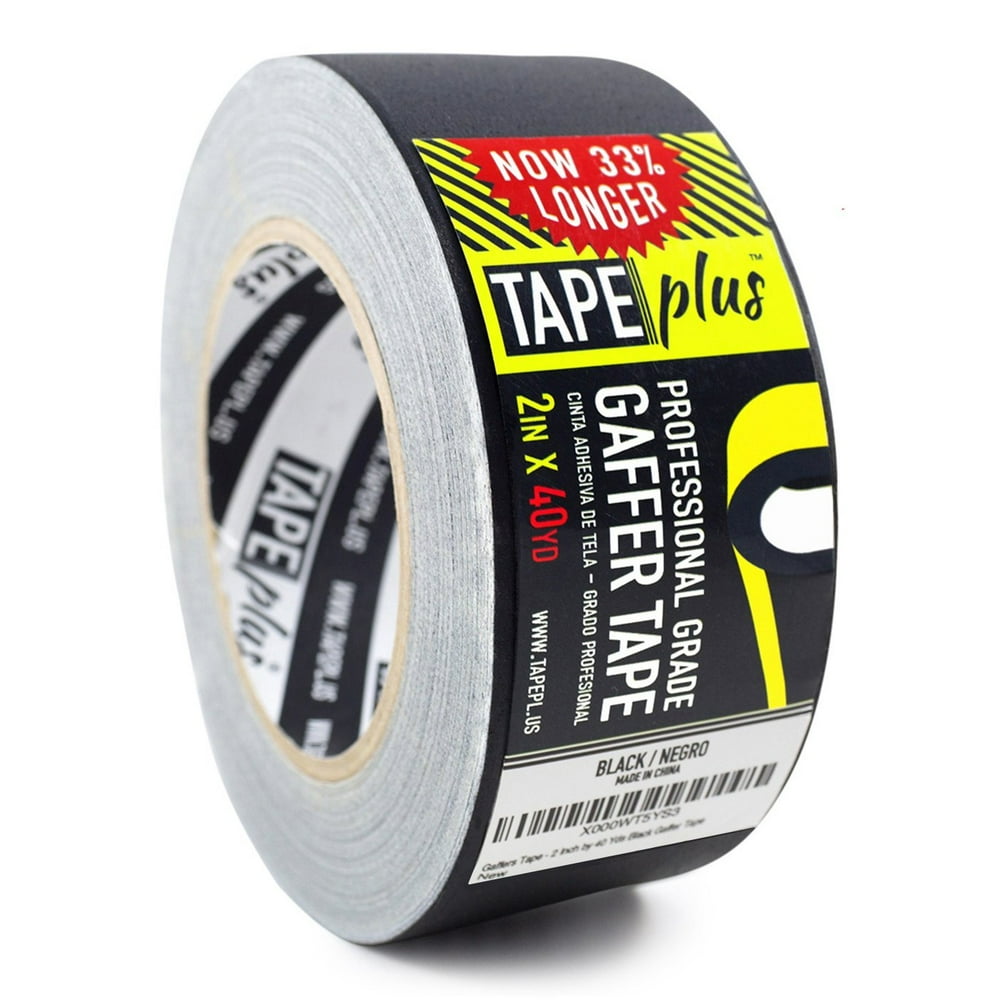 Gaffers Tape 2 Inch by 40 Yards in Black Get 33 More! High End Professional Grade Gaffer Tape