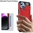 thumbnail image 2 of for iPhone 13 Case Built in Kickstand Heavy Duty Dual Layer  Grade Drop Protection Case，for Women and Men-Red, 2 of 12