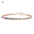 thumbnail image 1 of OUSITAID Choker Necklace Cubic Zirconia Sparkling Popular Rectangular Rhinestones Necklace, 1 of 4
