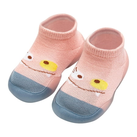 

PRINxy Baby Boys Girls First Walker Shoes Infant Toddler Footwear Newborn Prewalker Non-Slip Baby Shoe-Socks Pink 27