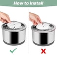 thumbnail image 3 of Filtros de fuente de agua Monsin para gatos de acero inoxidable de 2,5 litros, 3 of 6